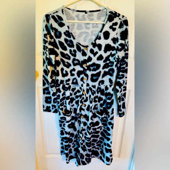 👗💙🩶Spring/Fall Dress🩶💙👗 - Picture 1 of 7